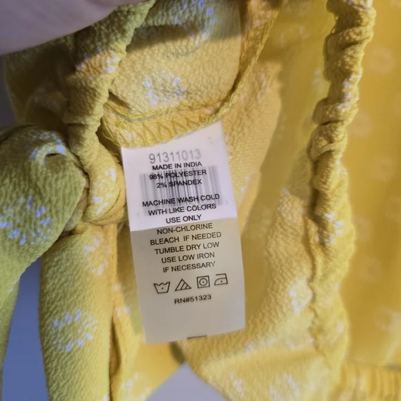 Vince Camuto Yellow Blouse Top M - Picture 6 of 7